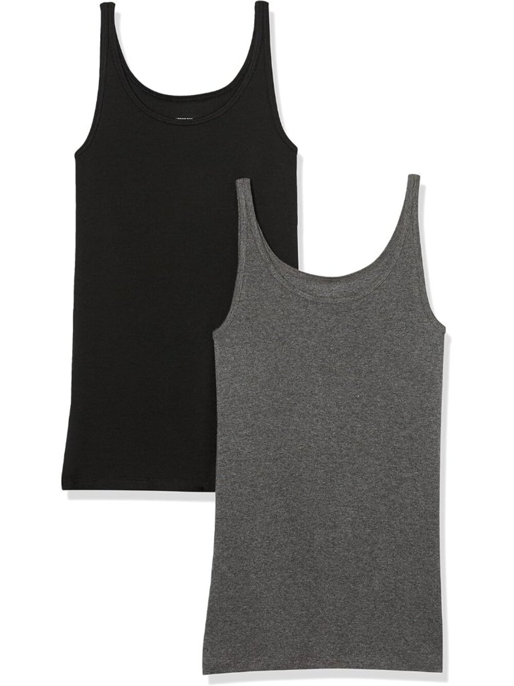 Women's Slim-Fit Thin Strap Tank Top, Pack of 2